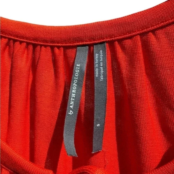 ANTHROPOLOGIE Orange Anais tunic dress Size S - Picture 12 of 16